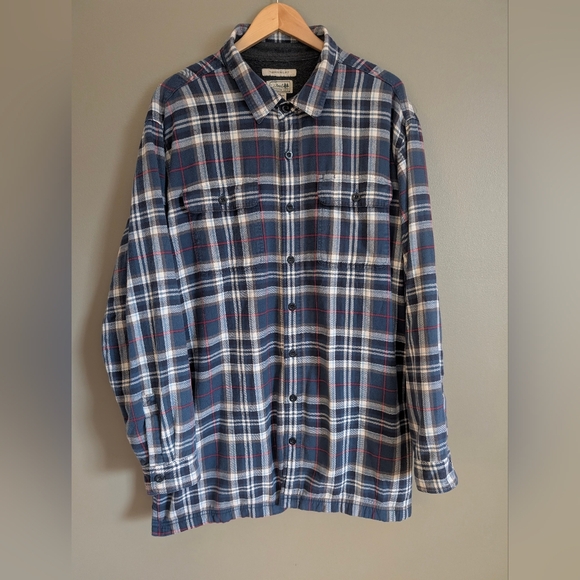 L.L. Bean Other - L.L. Bean Fleece Lined Flannel Shirt Jacket Shacket Size XXL